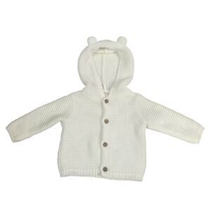 Carter's Hooded Cardigan Sweater w/‎ Ears - Girl's Newborn